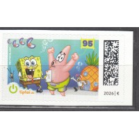 Alemania Federal Correo 2026 adhesivo de carnet ** Mnh Dibujos Animados Bob Esponja