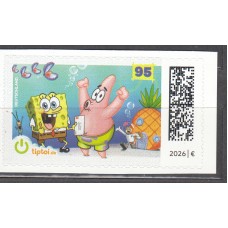 Alemania Federal Correo 2026 adhesivo de carnet ** Mnh Dibujos Animados Bob Esponja
