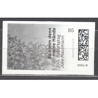Alemania Federal Correo 2026 ** Mnh Julie Hausmann