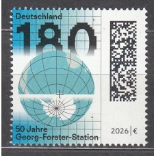 Alemania Federal Correo 2026 ** Mnh 50 Años Estación Georg Forter