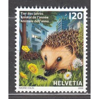Suiza Correo 2026 ** Mnh Fauna - Erizo
