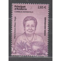 Andorra Española Correo 2026 ** Mnh Maria Dolors Ribes i Roge