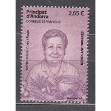 Andorra Española Correo 2026 ** Mnh Maria Dolors Ribes i Roge
