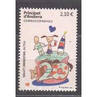 Andorra Española Correo 2026 ** Mnh Salud y Benestar Autea