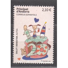 Andorra Española Correo 2026 ** Mnh Salud y Benestar Autea