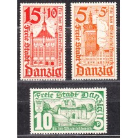 Dantzig - Correo Yvert 215/17 (*) Mng 
