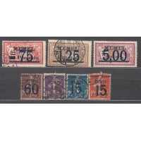Memel - Correo Yvert 38/44 usado 