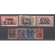 Memel - Correo Yvert 38/44 usado 