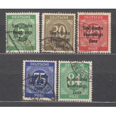 Alemania Oriental Correo 1948 Yvert 3/7 usado