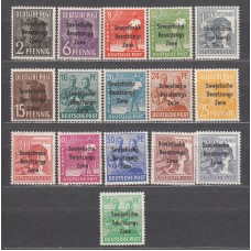 Alemania Oriental Correo 1948 Yvert 8/23 ** Mnh 