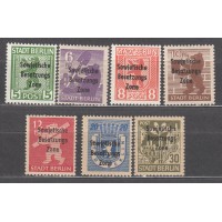 Alemania Oriental Correo 1948 Yvert 24/30 **/* Mnh /Mh Falta 24A