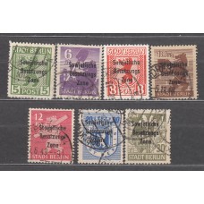 Alemania Oriental Correo 1948 Yvert 24/30 usado Falta 24A
