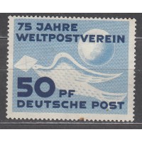 Alemania Oriental Correo 1949 Yvert A1 (*) Mng UPU