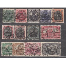 Allenstein Correo Yvert 15/28 usado Falta 18