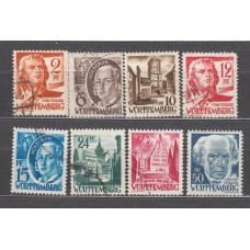 Wurtemberg - Correo Yvert 14/21 usado