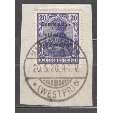 Marienwerder Correo Yvert 2 usado