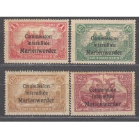 Marienwerder Correo Yvert 26/29 ** Mnh 