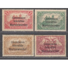 Marienwerder Correo Yvert 26/29 ** Mnh 