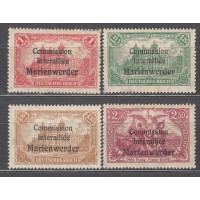 Marienwerder Correo Yvert 26/29 * Mh