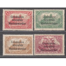 Marienwerder Correo Yvert 26/29 * Mh