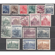 Bohemia y Moravia - Correo Yvert 20/37 usado Paisajes
