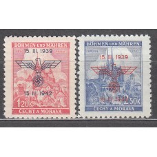 Bohemia y Moravia - Correo Yvert 76A/B * Mh 