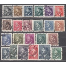 Bohemia y Moravia - Correo Yvert 77/98A usado Hitler