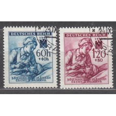 Bohemia y Moravia - Correo Yvert 99/100 usado Cruz Roja