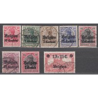 Belgica Ocupación Alemana Yvert 1/8 usado Falta nº 9 