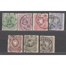 Alemania Imperio Correo 1875 Yvert 30/35A usado