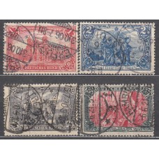Alemania Imperio Correo 1905 Yvert 92/95 usado