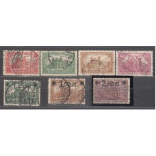 Alemania Imperio Correo 1919 Yvert 112/18 usado