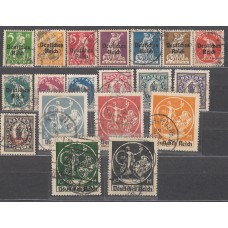 Alemania Imperio Correo 1919 Yvert 118A/118V usado