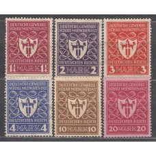 Alemania Imperio Correo 1922 Yvert 214/19 * Mh 