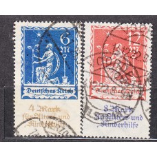 Alemania Imperio Correo 1922 Yvert 237/38 usado