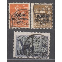 Alemania Imperio Correo 1923 Yvert 251/51B usado