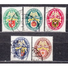 Alemania Imperio Correo 1929 Yvert 421/5 usado