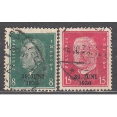 Alemania Imperio Correo 1930 Yvert 426A/B usado