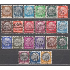Alemania Imperio Correo 1932 Yvert 441/61 usado