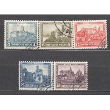 Alemania Imperio Correo 1932 Yvert 462/66 usado