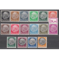 Alemania Imperio Correo 1933 Yvert 483/98 sin 493 * Mh Personaje