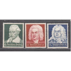 Alemania Imperio Correo 1935 Yvert 532/34 * Mh Personajes