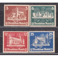 Alemania Imperio Correo 1935 Yvert 535/38 * Mh Exposición Filatelica