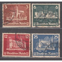Alemania Imperio Correo 1935 Yvert 535/38 usado  Exposición Filatelica