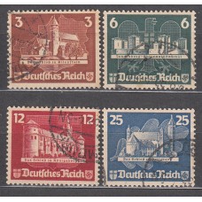 Alemania Imperio Correo 1935 Yvert 535/38 usado  Exposición Filatelica