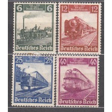 Alemania Imperio Correo 1935 Yvert 539/42 * Mh Trenes