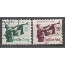 Alemania Imperio Correo 1935 Yvert 543/44 usado