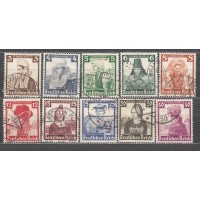 Alemania Imperio Correo 1935 Yvert 547/56  Mnh Trajes Regionales