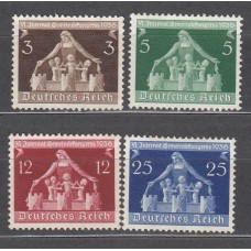 Alemania Imperio Correo 1936 Yvert 573/6 * Mh