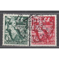 Alemania Imperio Correo 1938 Yvert 603/4 usado